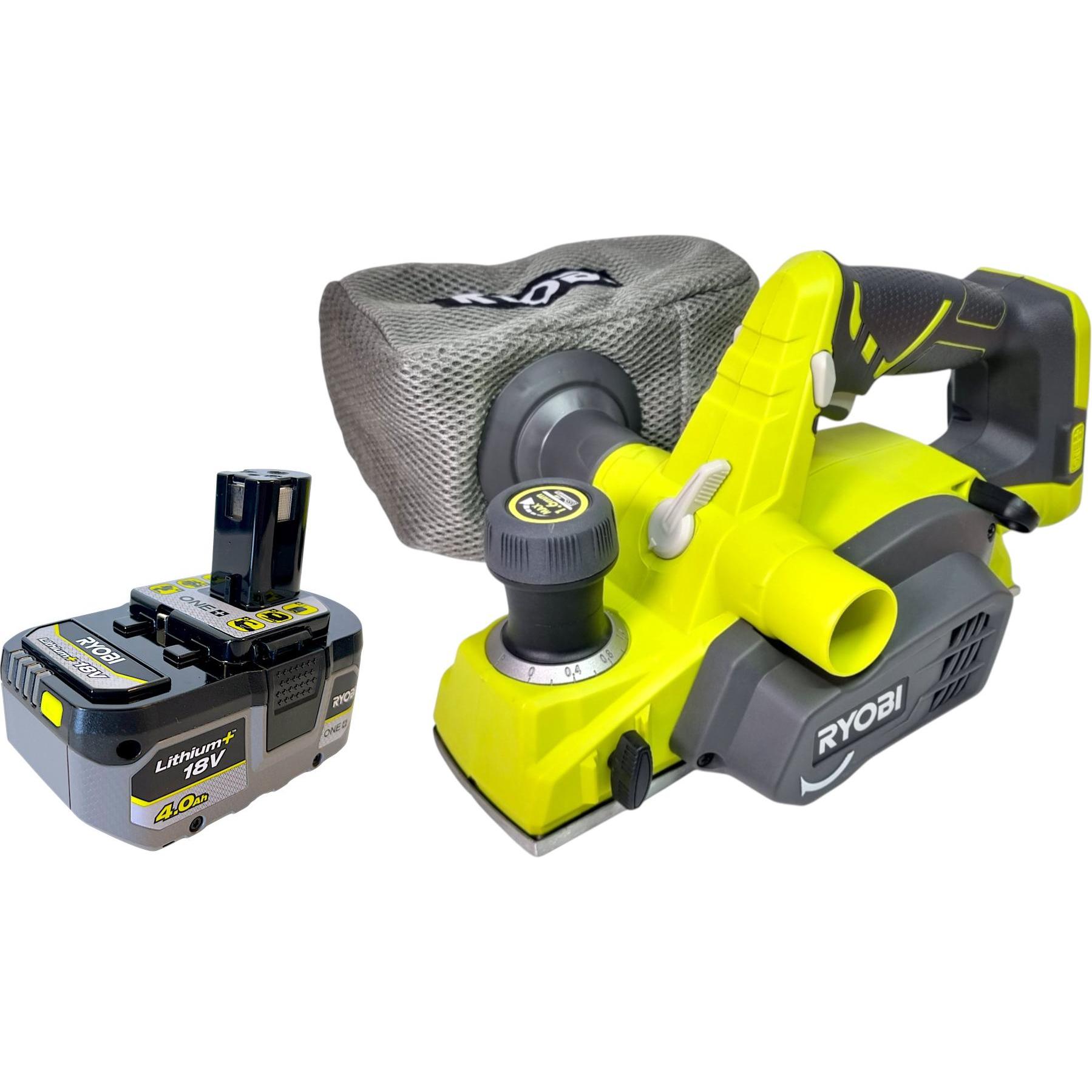 Ryobi, Piallatrice, R18PL-0 Akku Hobel 18 V 82 mm + 1x Akku 4,0 Ah - ohne Ladegerät