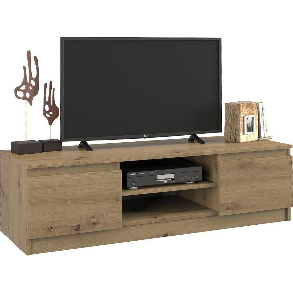 Thumbnail - Topeshop, TV Möbel, RTV120 ARTISAN TV-Ständer & Entertainment-Center 2 Regale