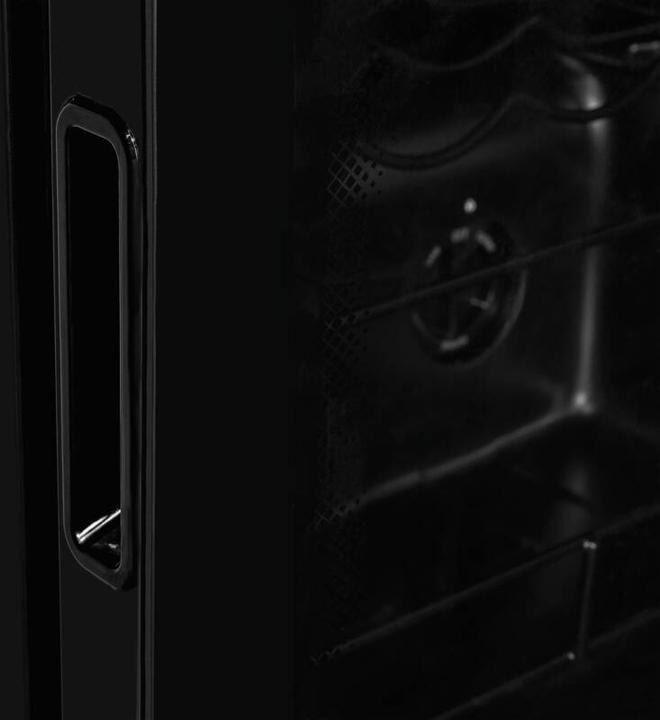 Actual product image Exquisit WS1-12-GTE-030G black, wine cooler (free-standing unit)
