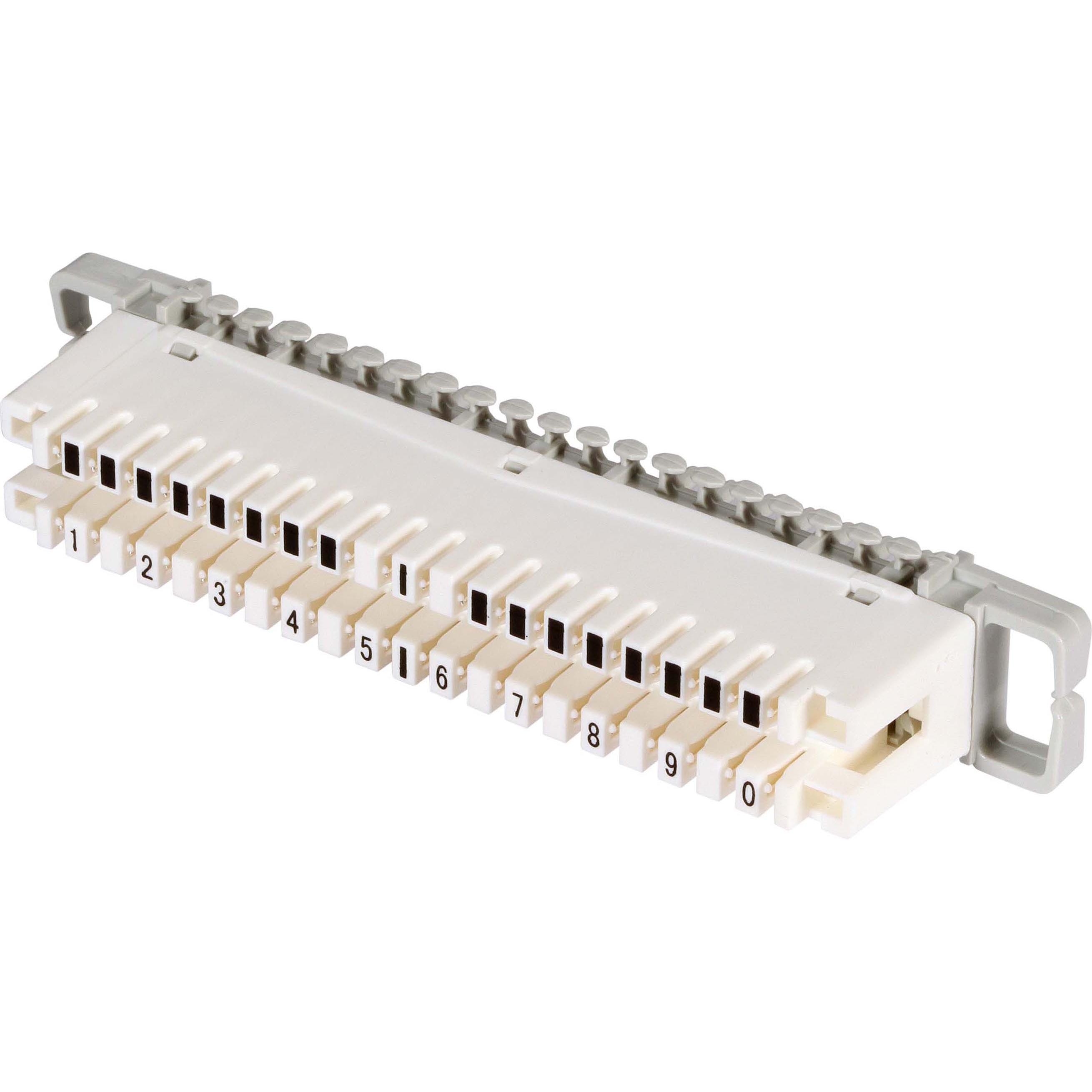 EFB Elektronik LSA-Trennleiste 2/10zu 10DA mit Farbcode (0.10 m), Netzwerkkabel