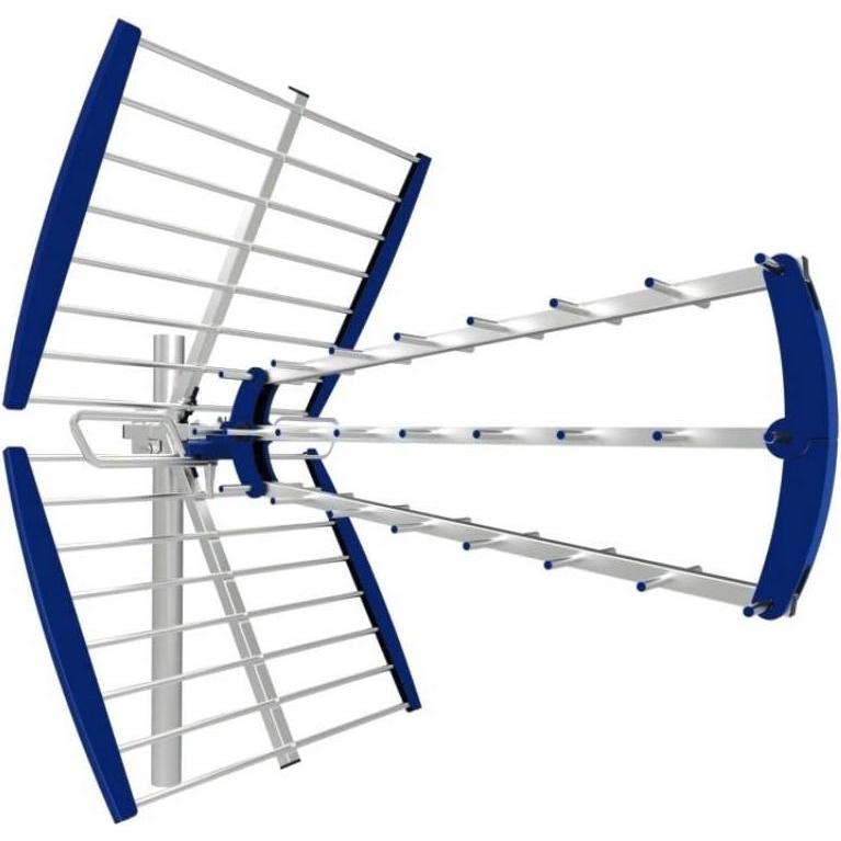Thumbnail - Libox LB1000 Aussenantenne 16.5 dB Typ F (Parabolantenne, 16.50 dB, DVB-T / -T2), SAT Spiegel + SAT Antennen, Blau