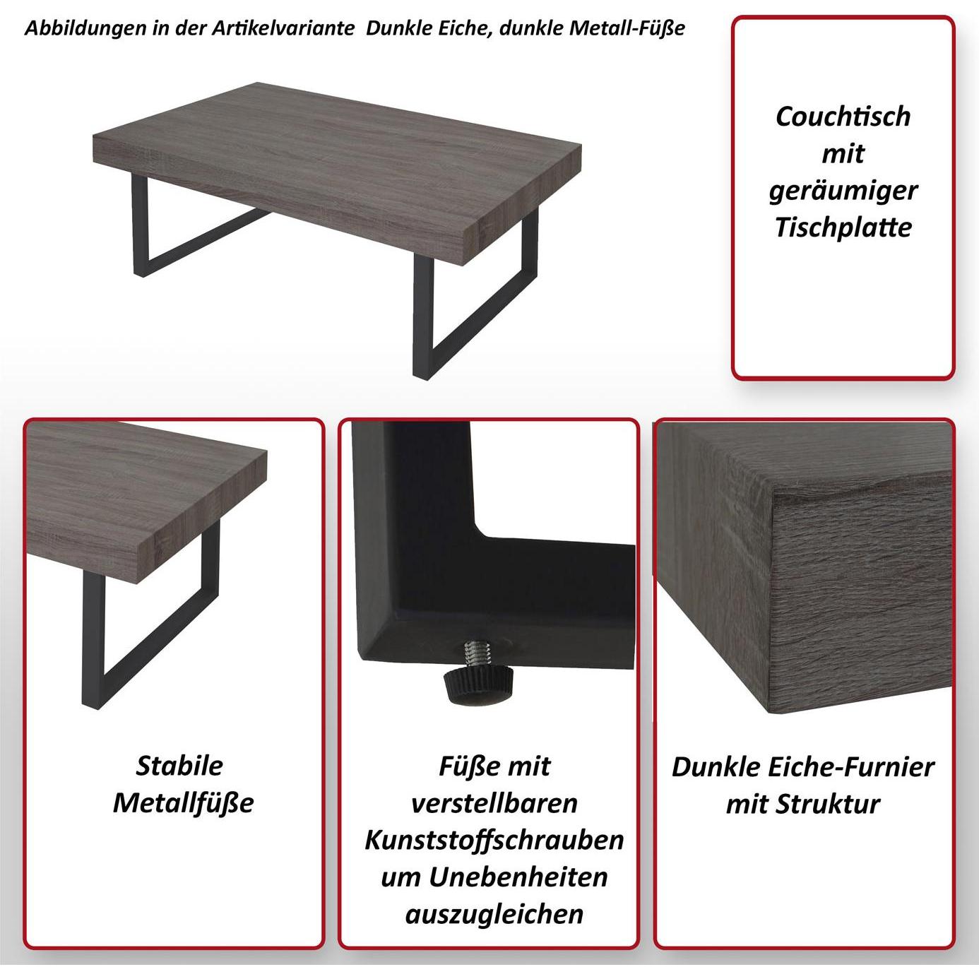 Thumbnail - MCW, Couchtisch + Beistelltisch, Genk H576 (40 x 110 x 60 cm)