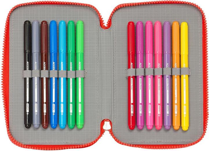 Produktbild Safta Super Mario "World" - Etui inkl. Stifte, Spitzer und Radiergummi (28 Teile)