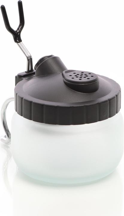 Actual product image Wiltec Airbrush Cleaning Pot Station Holder Paint Airbrush Hanger & Filter