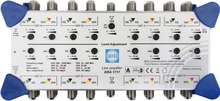 WISI Line amplifier DRA 1717 Flexswitch Multiswitch cascade