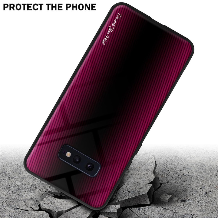 Productafbeelding Cadorabo TPU gestreepte glasplaat (Samsung Galaxy S10e)