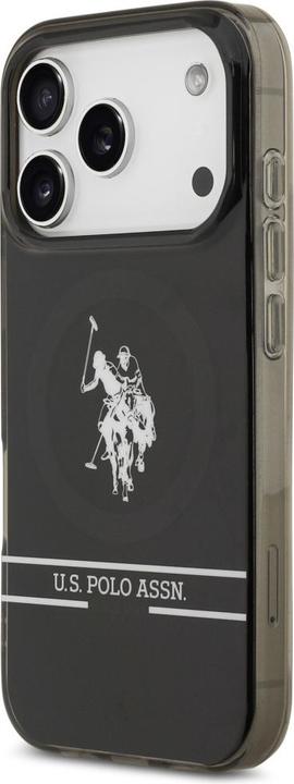 Productafbeelding U.S. Polo US Polo DH and Bottom Stripe Logo MagSafe Case for iPhone 17 Pro Black (Apple iPhone 17 Pro)