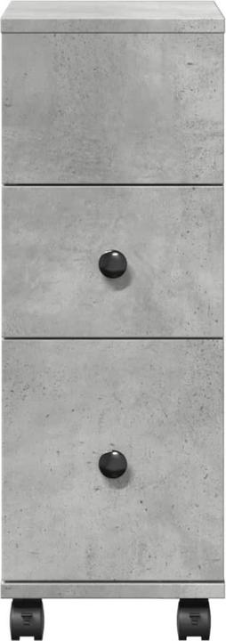 Actual product image vidaXL Narrow bathroom cabinet with castors