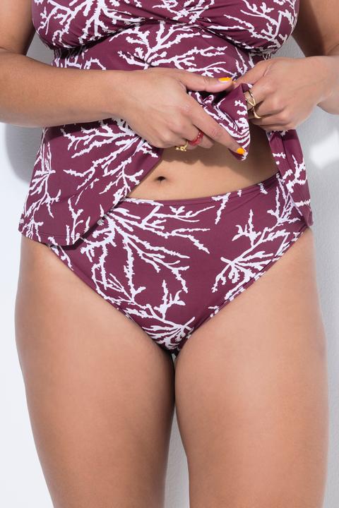 Image du produit Studio Untold Bas de bikini taille haute, imprimé all-over (54)