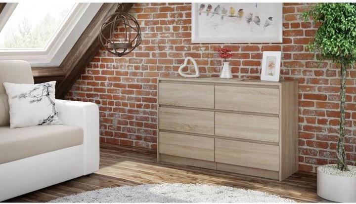Image du produit Topeshop K120 SONOMA 2X3 Commode (75 x 40 x 120 cm)