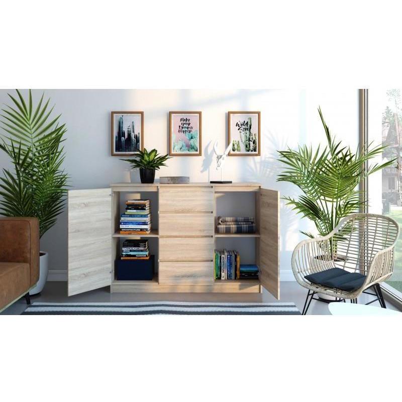 Thumbnail - Topeshop, Kommode + Sideboard, 2D4S SONOMA Kommode (120 x 40 x 97 cm)