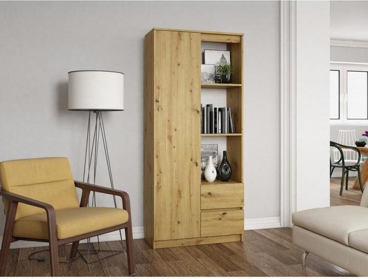 Produktbild Topeshop RS-80 BILY ART Bücherregal für Büros (80 x 35 x 180 cm)