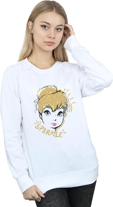 Actual product image Disney Womens/Ladies Tinkerbell Sparkle Sweatshirt (S)
