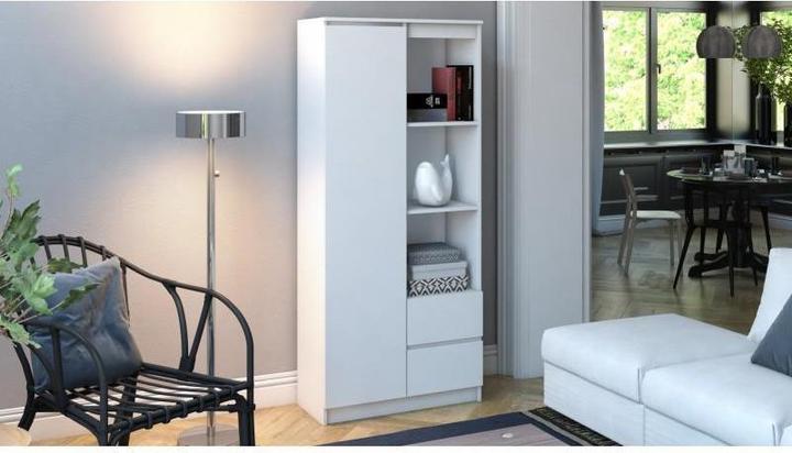 Produktbild Topeshop RS-80 BILY BIEL Bücherregal für Büros (80 x 35 x 180 cm)