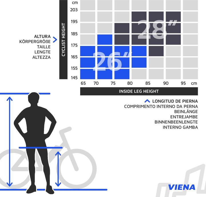 Actual product image Urbanbiker Viena 23 Trekking E-Bike (49 cm)
