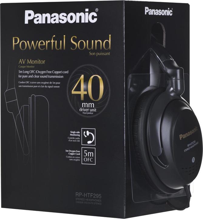 Actual product image Panasonic RP-HTF295E-K (No noise cancellation, Cable)