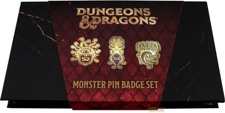 Image du produit Fanattik Pins à épingler de Dungeons & Dragons, lot de 3, 50e anniversaire