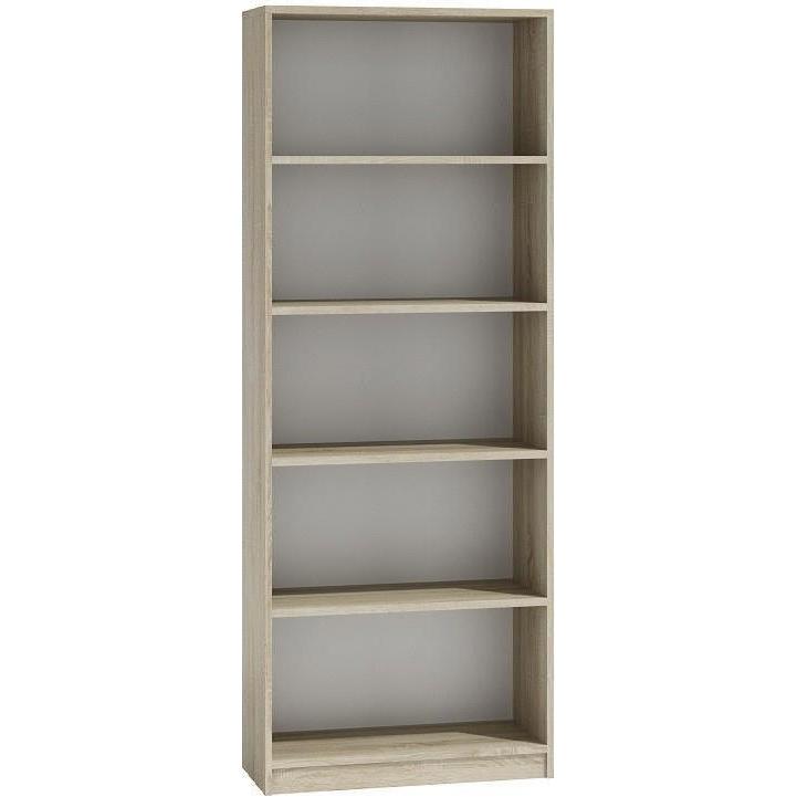 Topeshop, Regal, R60 SONOMA Bücherregal für Büros (60 x 30 x 182 cm)