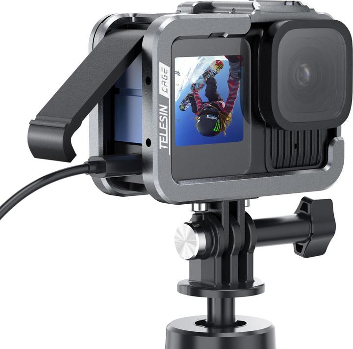 Actual product image Telesin Metal Cage V2 For GoPro HERO 13/12/11/10/9 (T-S6-FMS-14-TGP)