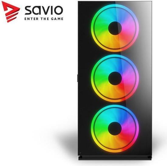 Image du produit Savio PC Case Prime X1 ARGB Glass Black (ATX, mATX, Mini-ITX)