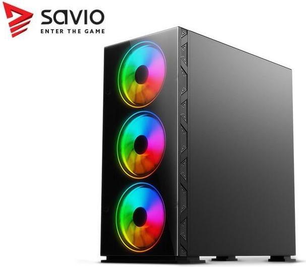 Image du produit Savio PC Case Prime X1 ARGB Glass Black (ATX, mATX, Mini-ITX)