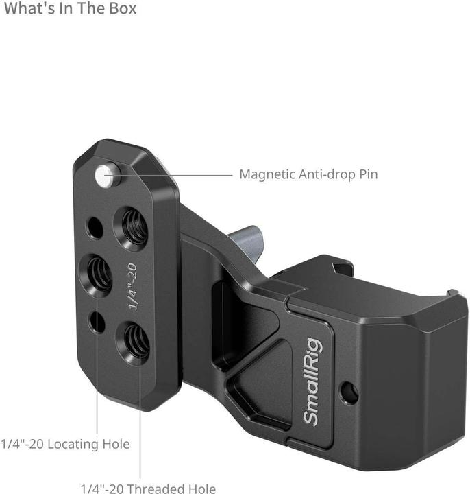 Image du produit SmallRig Adaptateur d'extension de poignée latérale avec NATO Clamp 4458