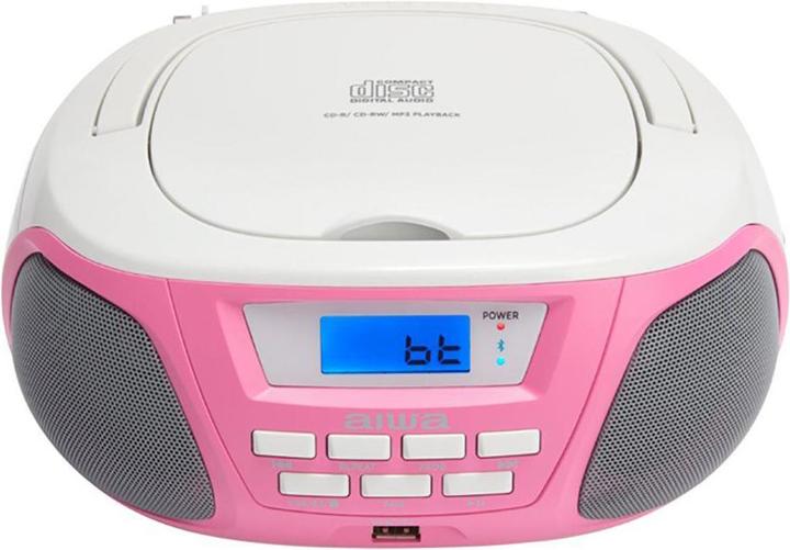Immagine prodotto Aiwa BBTU-300PK Sistema stereo portatile analogico e digitale 5 W rosa (MW, AM, FM, Bluetooth)