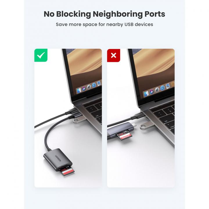 Immagine prodotto Ugreen USB-C Card Reader CM401 (USB-C)