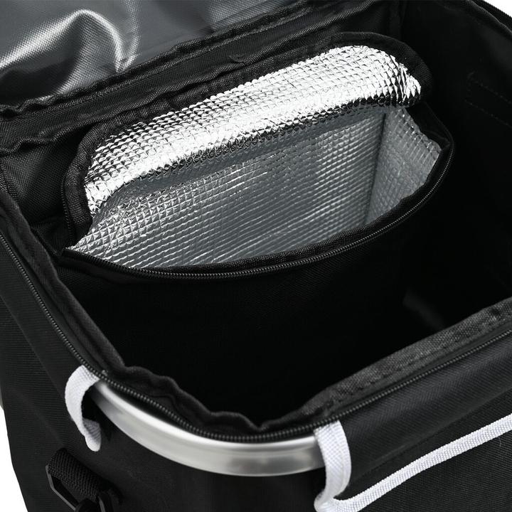 Produktbild VidaXL Einkaufstrolley mit Treppensteiger Schwarz 40 L