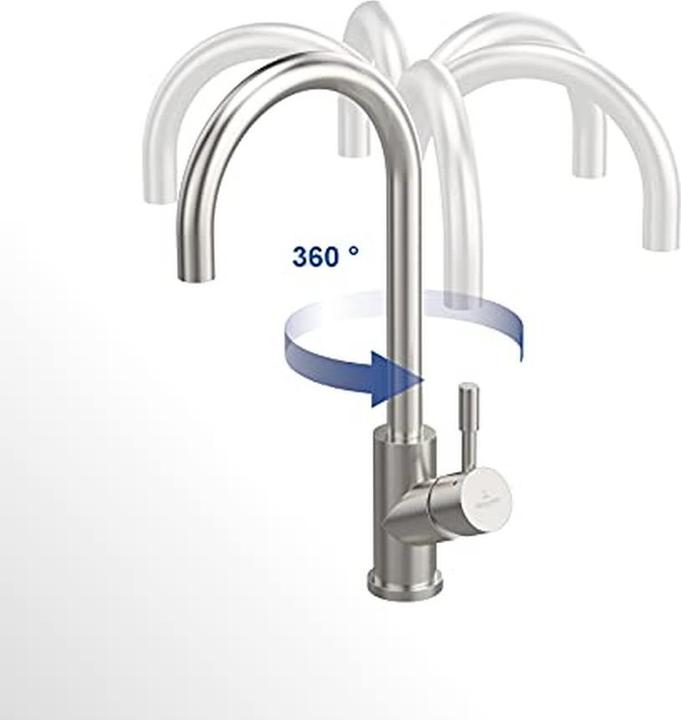 Actual product image Villeroy & Boch V&B Single-lever sink mixer UMBRELLA anthracite