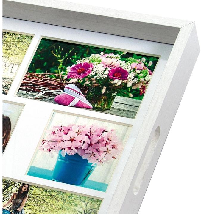 Produktbild ZEP Photo Tray white 45x35 Holz Fototablett 9 Bilder