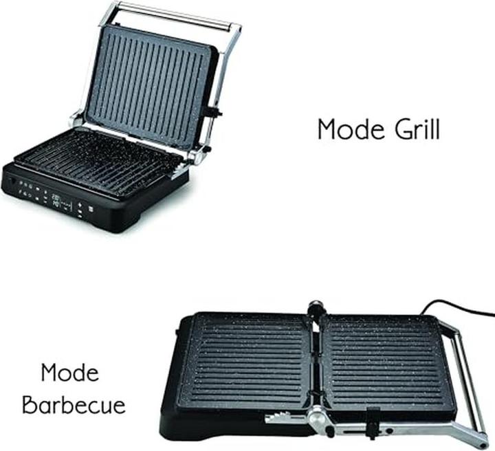 Actual product image Little Balance Electric Meat Grill with Touchscreen, Removable Non-Stick Plates, 5 Preset Programs