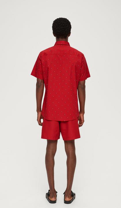 Image du produit s.Oliver Hemd Slim: Kurzarmhemd mit Alloverprint (S)
