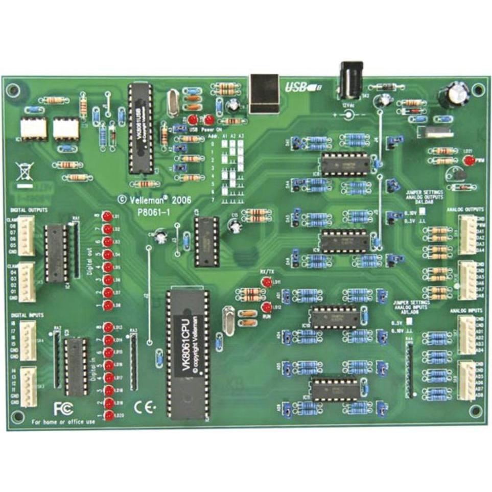 Thumbnail - Whadda Erweiterte USB-Schnittstellenkarte, Entwicklungsboard + Kit