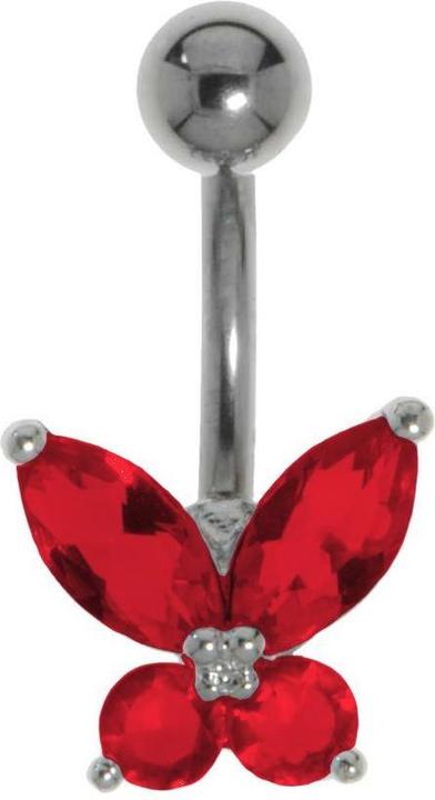 Image du produit Bijouteria Piercing nombril (Cristallin, Laiton rhodié, Titane)
