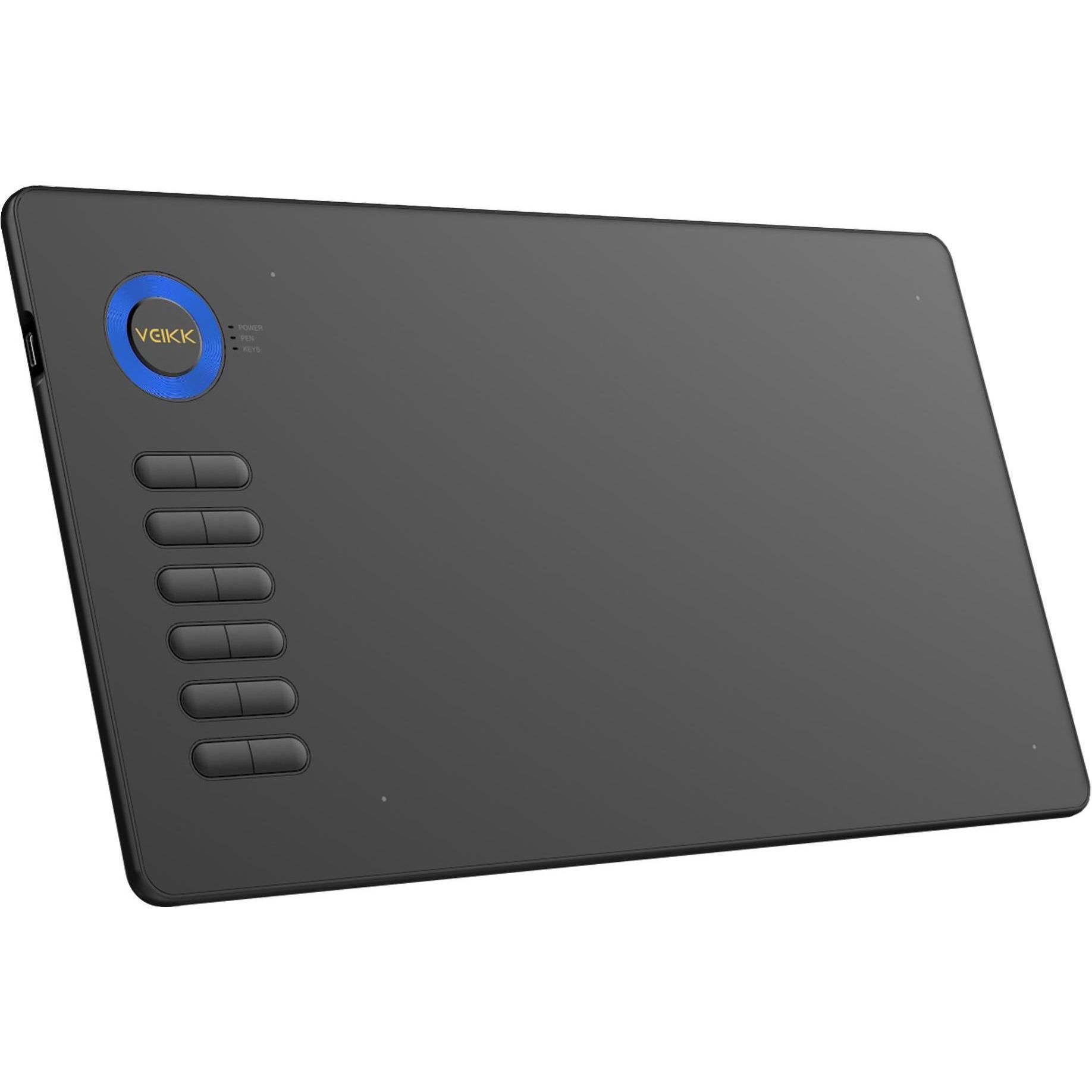 Veikk A15 graphics tablet Blue (5080 lpi), Grafiktablett, Blau