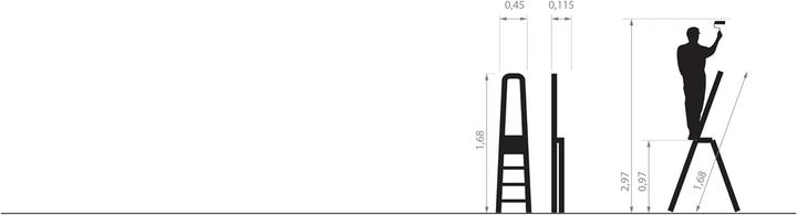 Image du produit Drabest Haushaltsleiter (Escabeau, 170 cm)