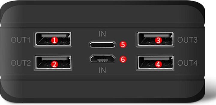 Immagine prodotto Deltalabs Powerbank solare da esterno LED 4x USB A (50000 mAh, 185 Wh)