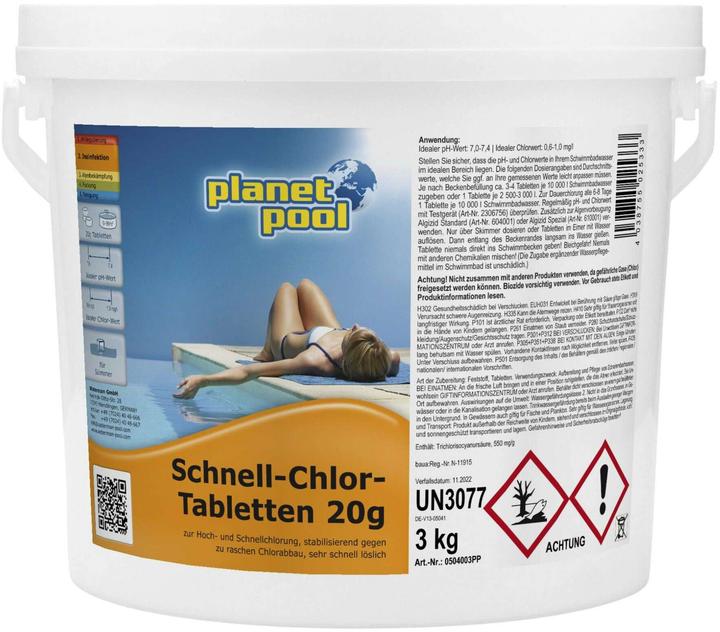 Planet Pool Schnell-Chlor-Tabletten (3180 g)