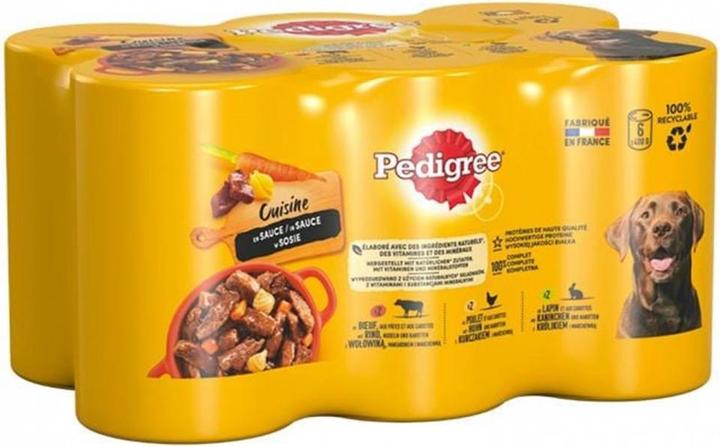 Pedigree Dose Rind & Huhn & Kaninchen (Adult, 6 Stk., 2400 g)