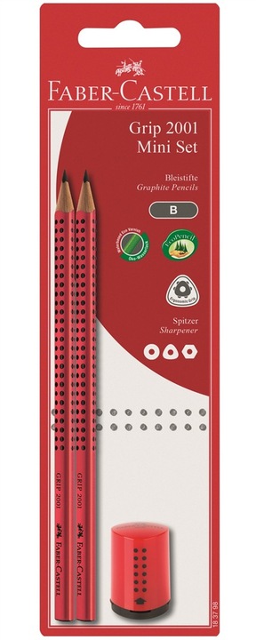 Immagine prodotto Faber-Castell Set impugnatura matita rosso (B, 1 x)