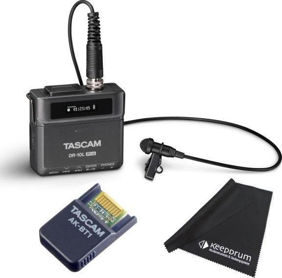 Tascam DR-10L Pro lavalier recorder with adapter (Handheld)