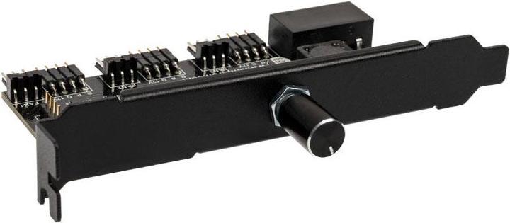 Productafbeelding Lamptron CFM36 ventilator en RGB LED controller voor PCI-sleuf - zwart (3 Ventilator)