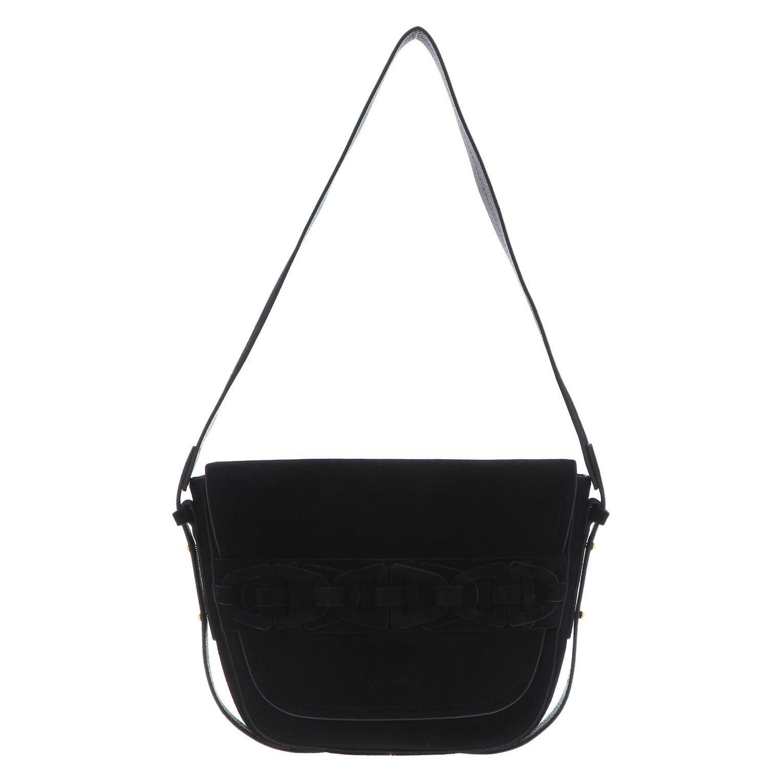 Coccinelle, Damen, Handtasche, Gitane Suede Crossbody Bag, Schwarz