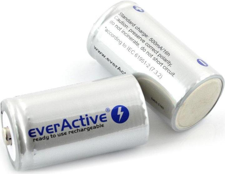 Image du produit Everactive Rechargeable batteries R20/D Ni-MH 5500 mAh ready to use - Batterie - Mono (F) (2 pcs, D, 5500 mAh)
