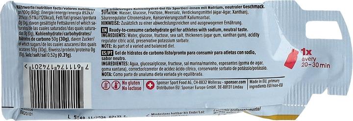 Image du produit Sponser Carbo Hydrogel (Neutre, 20 pcs, 1360 g)