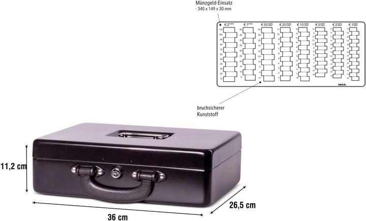 Produktbild Maul Geldkassette mit Euro-Zähl-