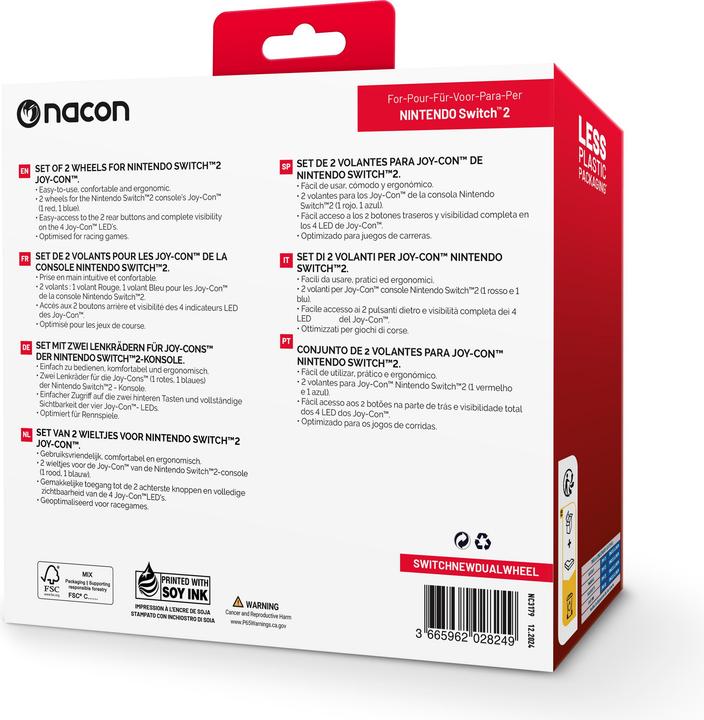 Actual product image Nacon Gaming Wheel Duo Pack (Switch 2)