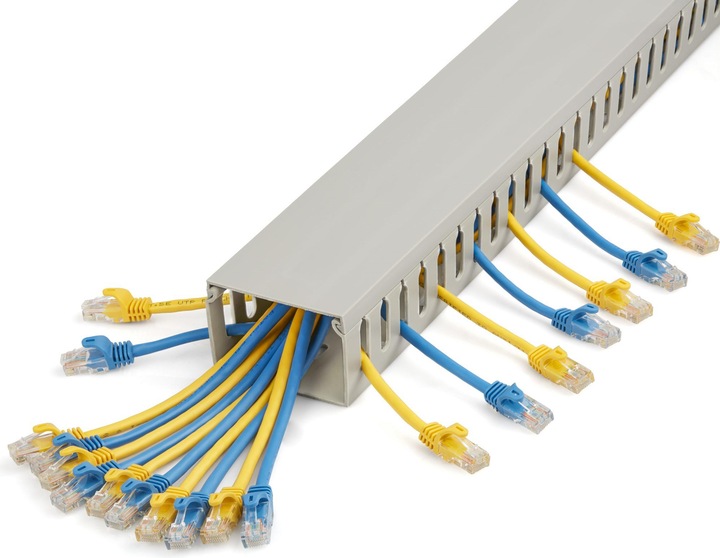 Produktbild StarTech 2m wiring duct - 75x50mm - cable duct with 8mm slots - PVC network cable cover - up to (200 cm)