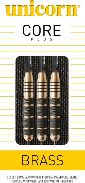 Produktbild Unicorn Core Plus Brass Steel Darts (27 g)